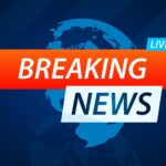 breaking news background design vector