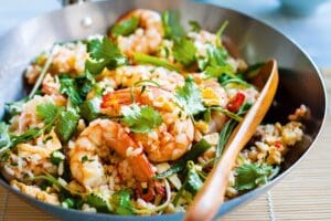 prawn and egg fried rice 555