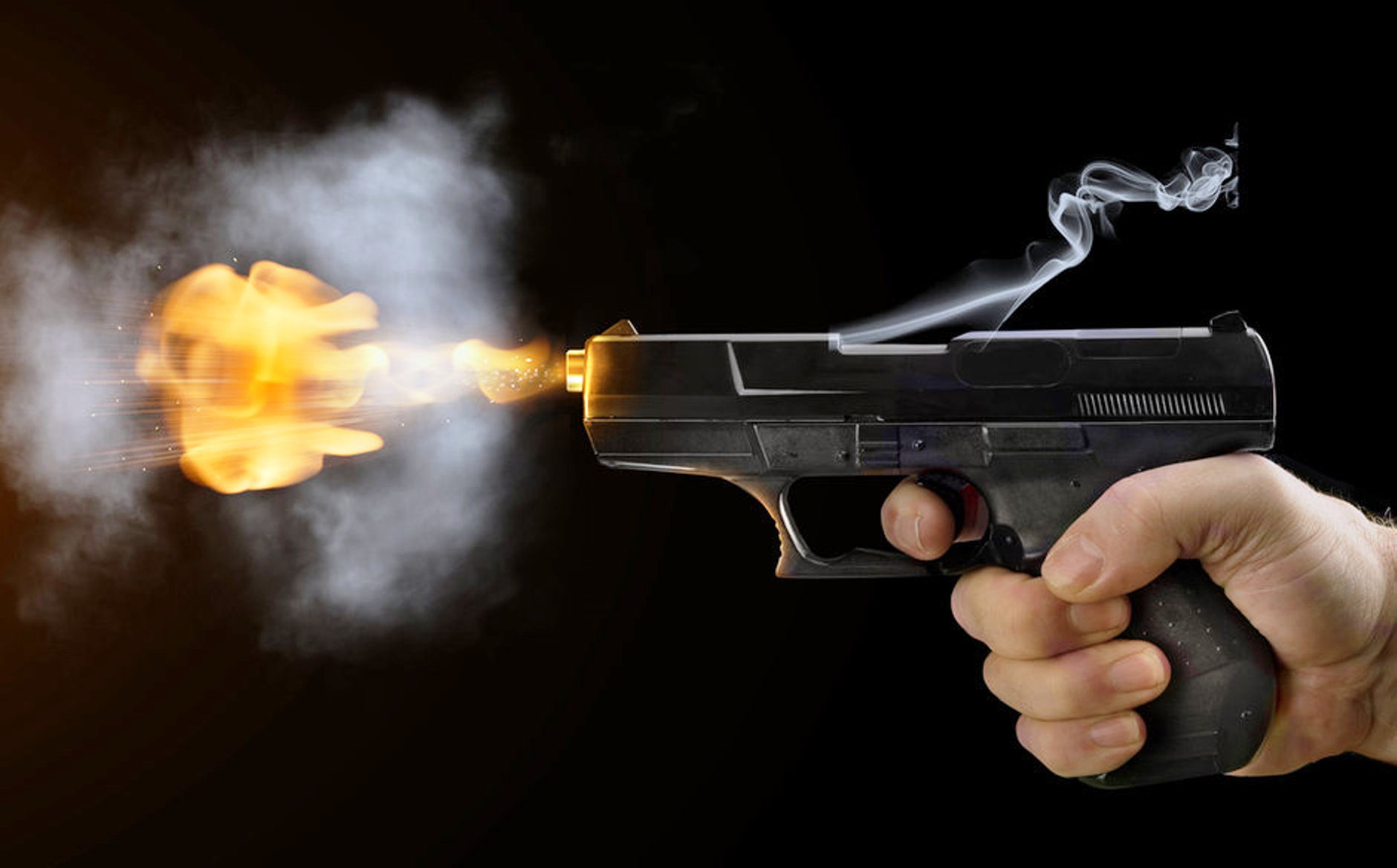 SHUTTERSTOCK GUNSHOT GUN FIRING