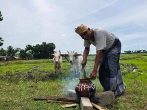 ஏர்பூட்டி வயல் உழுத சுமந்திரன் எம்.பி. 9 su