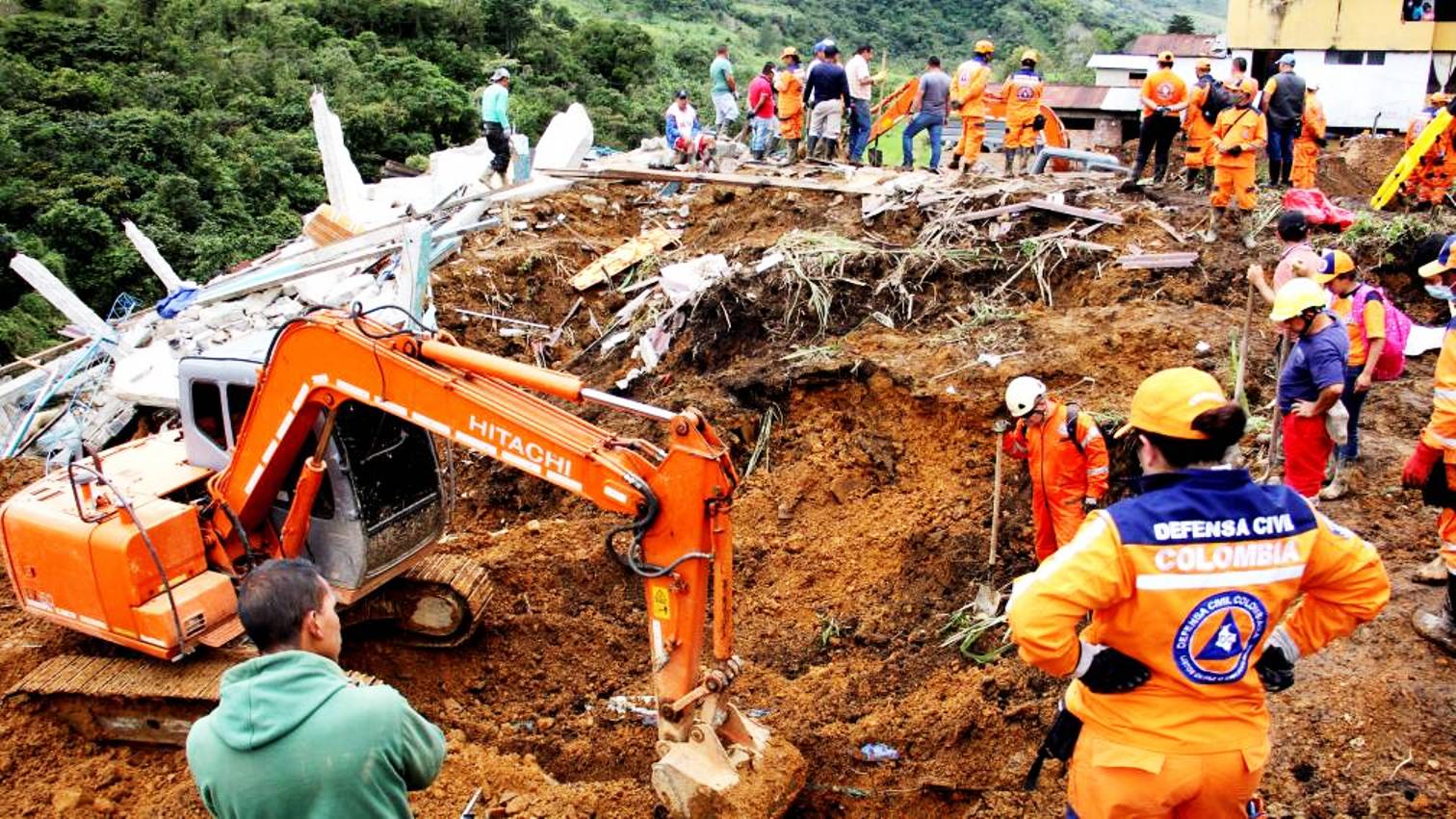Landslide in Colombia 11 dead