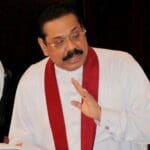 Mahinda Rajapaksa in parliament