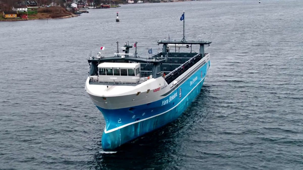 Norway introduces electric cargo ship