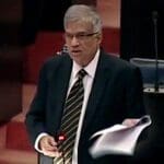ranil wickremesinghe at parliament