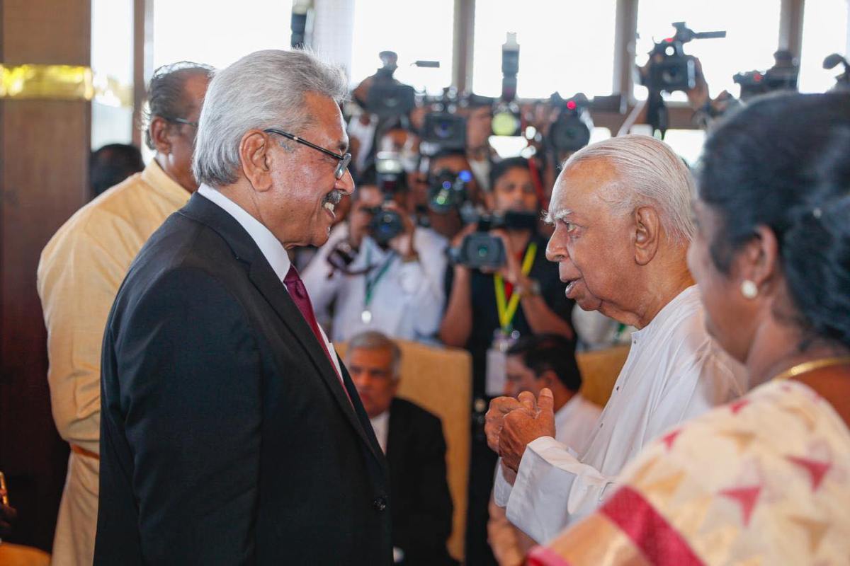 Gotabaya Rajapaksa and R Sampanthan
