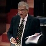 ranil wickremesinghe at parliament