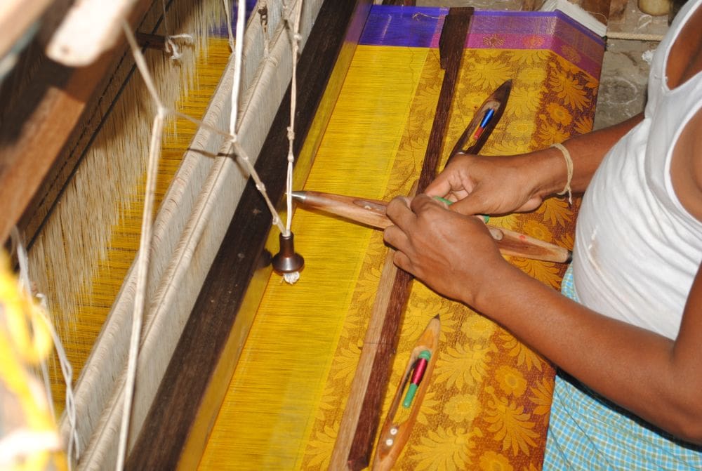 Hand loom in Devikapuram