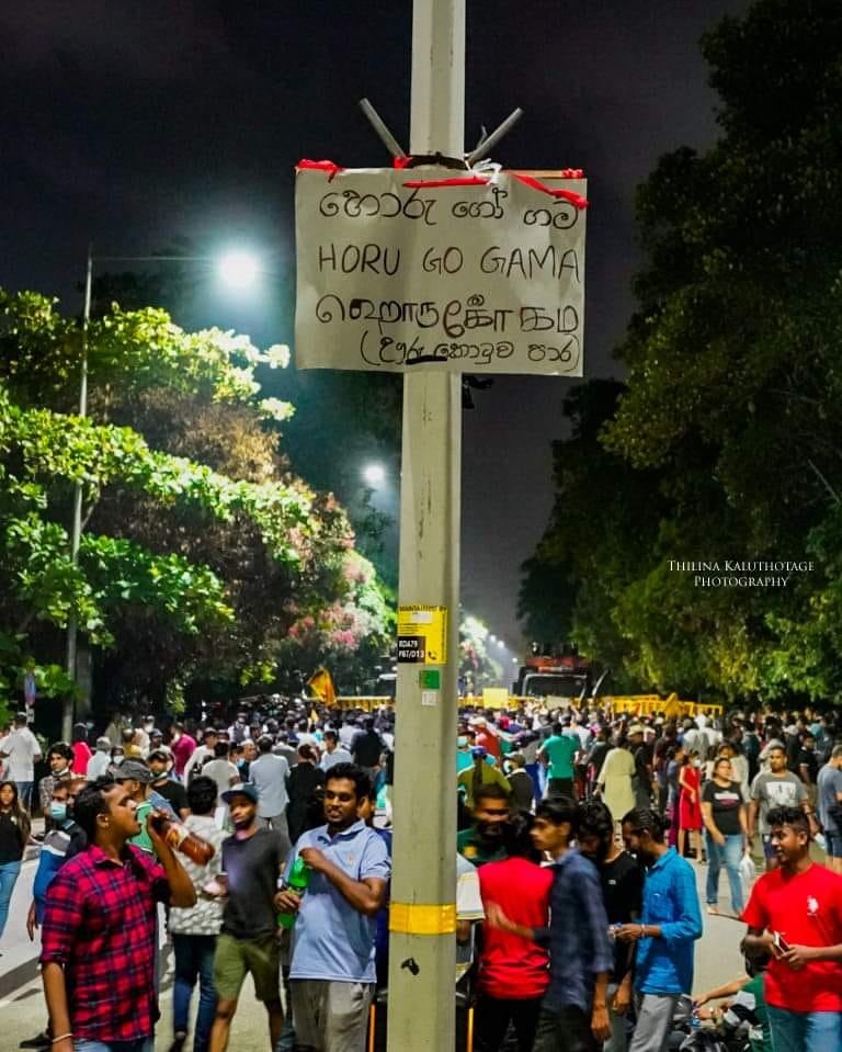 நாடாளுமன்ற வளாகத்தில் 'ஹொரு கோ கம' உதயம்! 6 4 1