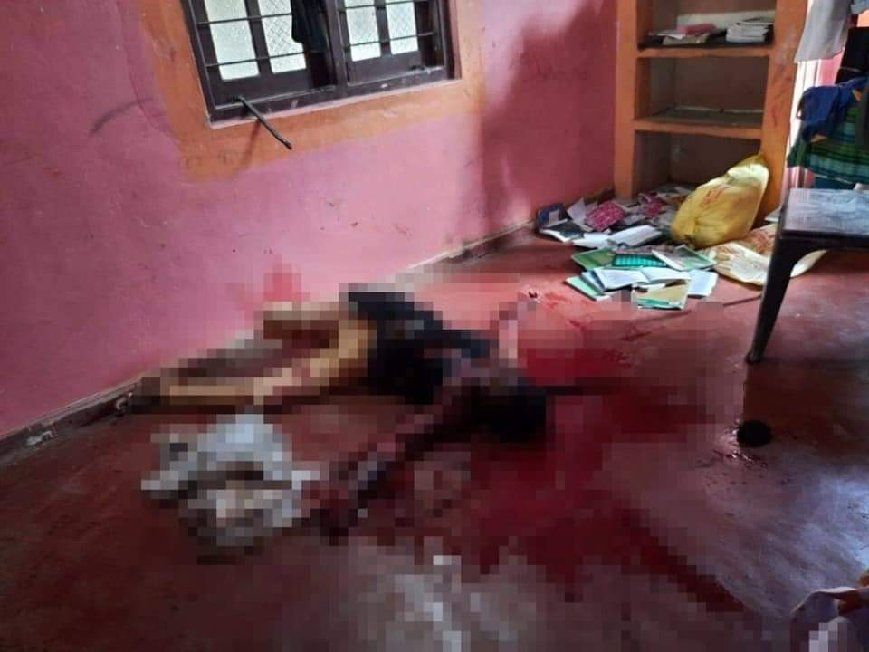 பெண் வெட்டிக்கொலை