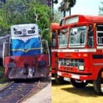 Special bus and train services