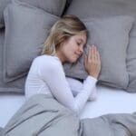 Young Woman Sleeping Happily