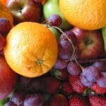 Orange Grapes and Apple Fruits Wallpapers