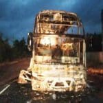 கொழும்பு சென்ற பேருந்து தீக்கிரை | colombo