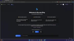 Bingchat இல் இனி dark mode பயன்படுத்த முடியும். 1 Bingchat இல் இனி dark mode பயன்படுத்த முடியும்.