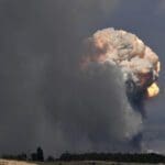 ரஷ்ய வெடிமருந்து கிடங்கு மீது உக்ரைன் தாக்குதல்