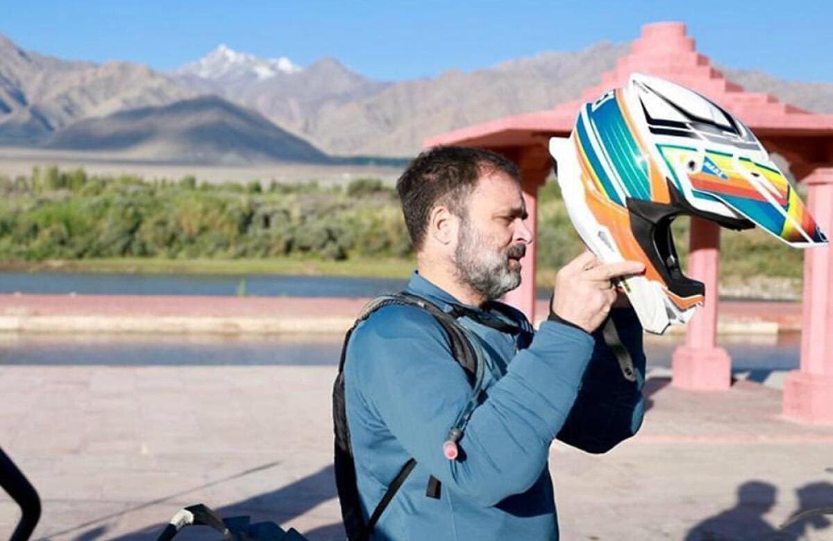 லடாக் சென்ற ராகுல் காந்தி: புகைப்படங்கள் வைரல்