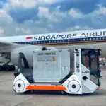 3rd generation Auto DollyTug at Changi Airport