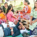 Development officers protest