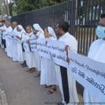 Negombo silence protest iii