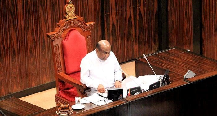 கட்சித் தலைவர்கள் கூட்டம் இன்று 1 speaker mahinda yapa abeywardena 700x375 1