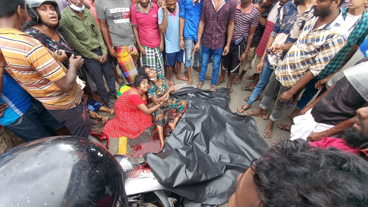 பாரவூர்தி - மோட்டார் சைக்கிள் விபத்து! - சிறுவன் உயிரிழப்பு 4 4 3 1