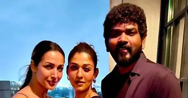 நயன்தாரா-விக்னேஷ் சிவனை சந்தித்த மலைக்கா அரோரா! தீயாய் பரவும் புகைப்படம் 2 Malaika Arora bumps into Nayanthara and Vignesh Shivan in Mumbai 1